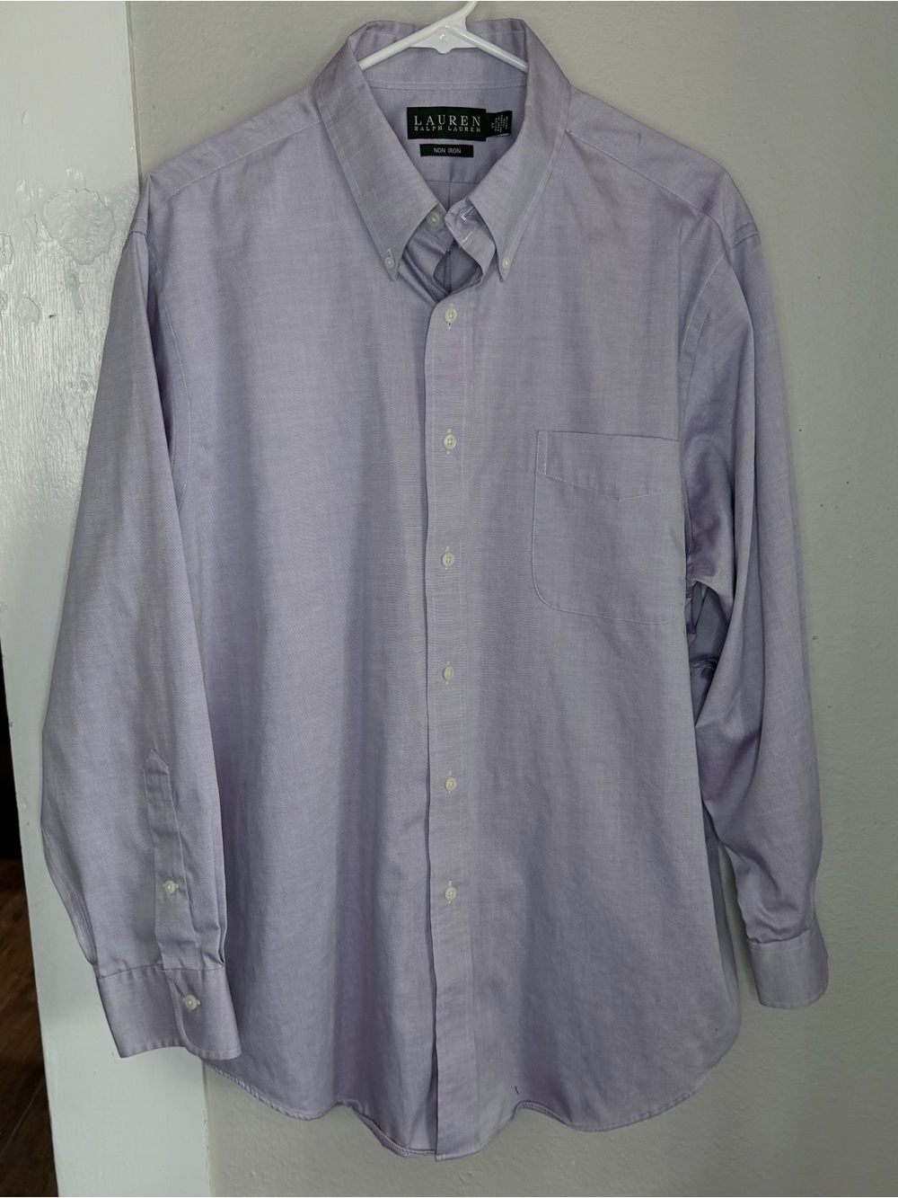 Lauren Ralph Lauren Light Purple Long Sleeve Button Shirt men size 17 XL